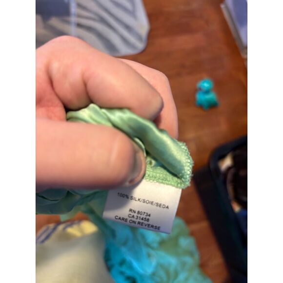 BCBGMaxAzria Gown Dress Maxi Beaded Silk y2k fairy fairycore empire waist prom - Picture 8 of 8